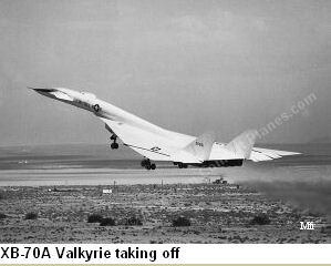 XB-70A Valkyrie taking off